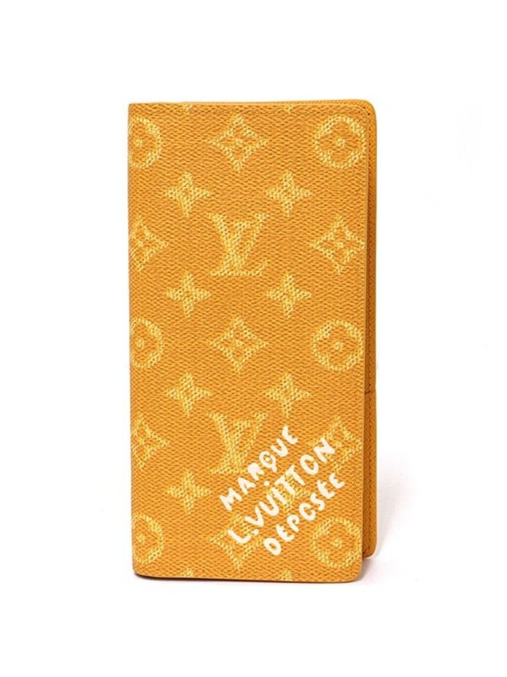 Louis Vuitton Portefeuille Brazza NM Wallet Monogram Heritage Canvas Yellow